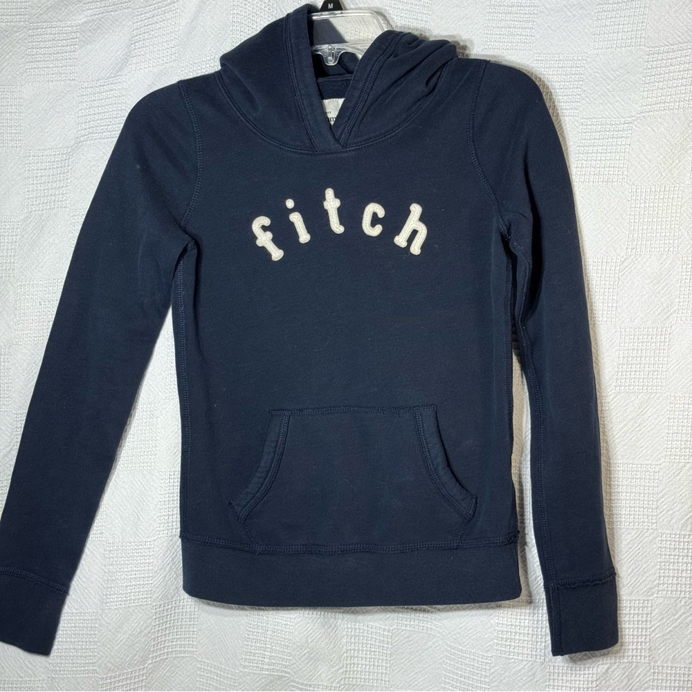Abercrombie & Fitch Navy Hoodie Sweatshirt Girls Kids XL